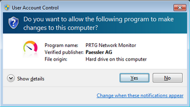 Windows User Account Control Confirmation Request Windows User Account Control Confirmation Request
