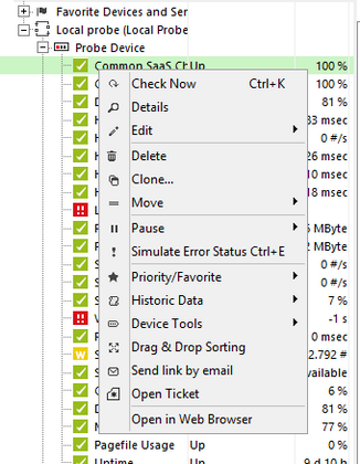 Context Menu of a Device in the Enterprise Console Context Menu of a Device in the Enterprise Console
