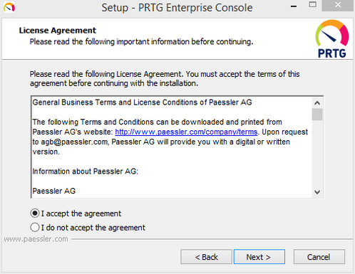 Enterprise Console Setup: License Agreement Enterprise Console Setup: License Agreement
