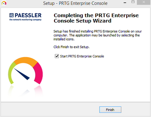 Enterprise Console Setup: Finish Enterprise Console Setup: Finish