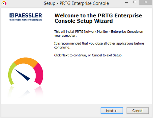 Enterprise Console Setup: Welcome Screen Enterprise Console Setup: Welcome Screen