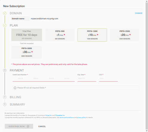 Add a New Subscription Add a New Subscription