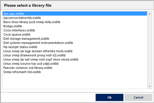 List of SNMP Library Files List of SNMP Library Files