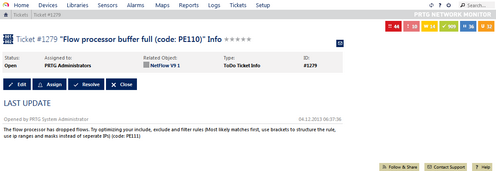 An Open ToDo Ticket with Instructions An Open ToDo Ticket with Instructions